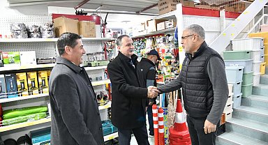 Başkan Balaban Yenimahalle'de esnaf ziyareti yaptı