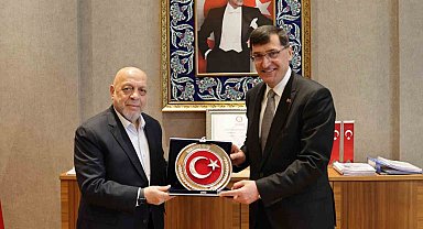 Başkan Kahveci'den Genel Başkan Arslan'a teşekkür