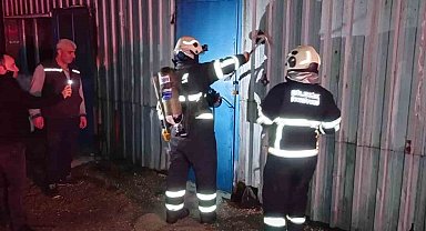 Bilecik'te bir fabrikanın hurdalık deposunda yangın çıktı