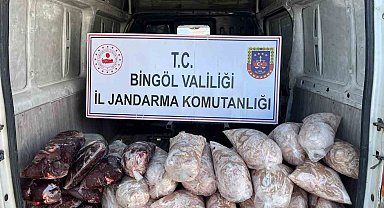 Bingöl'de gıda ve hijyen kurallarına aykırı şekilde taşınan 200 kilo sakatat ele geçirildi