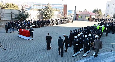 Bingöl'de kalp krizi geçiren polis memuru memleketine uğurlandı