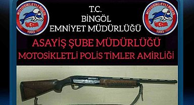 Bingöl'de ruhsatsız tüfek ele geçirildi
