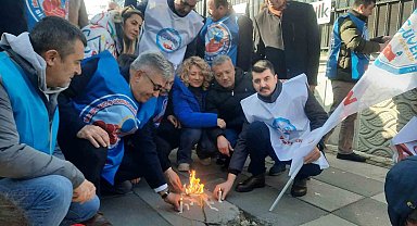 Birleşik Kamu-İş'ten TÜİK önünde eylem