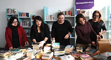 Bursa Osmangazi'de kitaplar bilet oldu, kütüphane rafları doldu