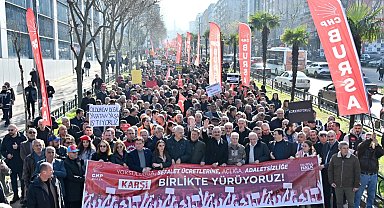 Bursa'dan adaletsizliğe yürüdüler
