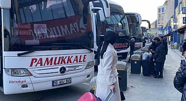 Büyük İstanbul Otogarı'nda yarıyıl tatili hareketliliği