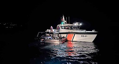 Can salları içerisindeki 16 düzensiz göçmen kurtarıldı