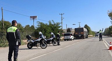 Çankırı'da 1 haftada 96 araç trafikten men edildi