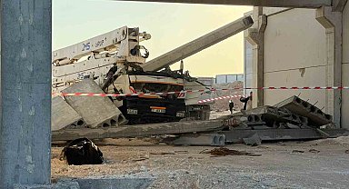 Çarptığı duvarın altında kalan vinç sürücüsü hayatını kaybetti