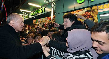Cumhurbaşkanı Erdoğan, memleketi Rize'de