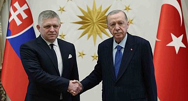 Cumhurbaşkanı Erdoğan, Slovakya Başbakanı Fico'yu resmi törenle karşıladı