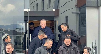 Cumhurbaşkanı Erdoğan taziye evinden ayrıldı