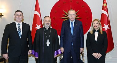 Cumhurbaşkanı Erdoğan, Türkiye Ermeni Katolik Cemaati'ni kabul etti