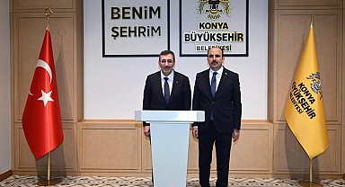 Cumhurbaşkanı yardımcısı Cevdet Yılmaz Başkan Altay'ı ziyaret etti