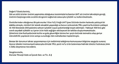 Danone'nin ürettiği sütten su çıktı