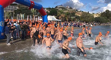 Datça'da 19. Açık Kış Yüzme Maratonu start aldı