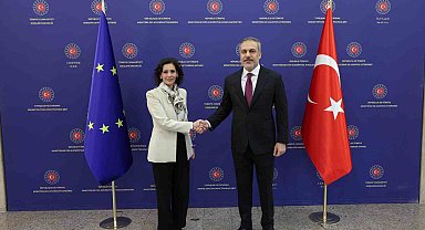 Dışişleri Bakanı Fidan, AB Komisyonu üyesi Lahbib'i kabul etti