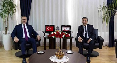 Dışişleri Bakanı Fidan, KKTC'de mevkidaşı Ertuğruloğlu ile görüştü