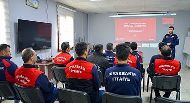 Diyarbakır itfaiye personeline baca yangınları eğitimi