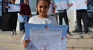 Dr. Ömer Faruk Meriç İlkokulu öğrencilerin karne sevinci