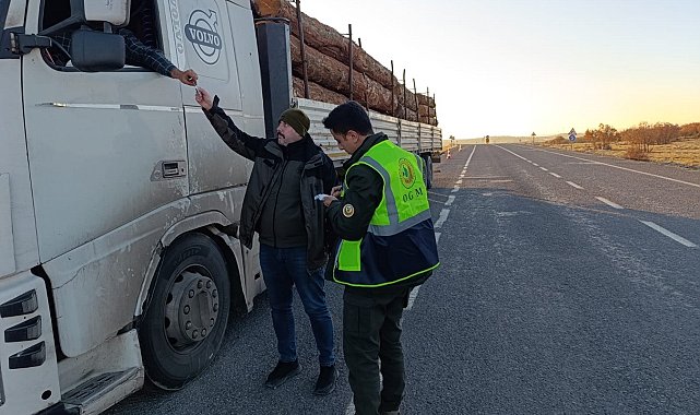 Düzce'de 10 noktada orman emvali kontrolü yapıldı