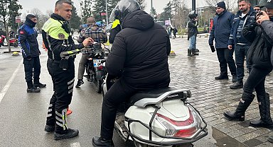 Düzce'de motosiklet denetimi