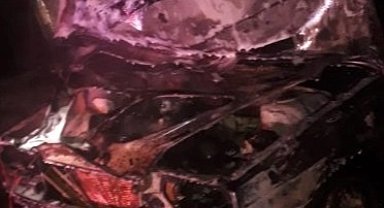 Edirne Keşan'da seyir halinde araç alev aldı!