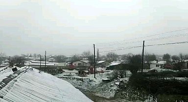 Edirne'de kar yağışı başladı