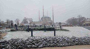 Edirne'de kar yağışı