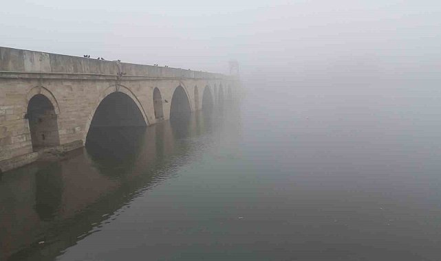 Edirne'yi sis kapladı
