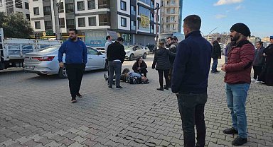 Edremit'te otomobille çarpışan motosiklet sürücüsü yaralandı