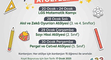 Efeler Belediyesi'nden çocuklara yarıyıl tatili atölyeleri