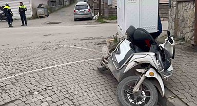 Ehliyetsiz sürücü yediği para cezasının hırsını motosikletten çıkardı