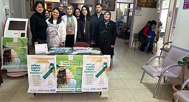 Elazığ'da vatandaşlar serviks kanseri hakkında bilgilendirildi