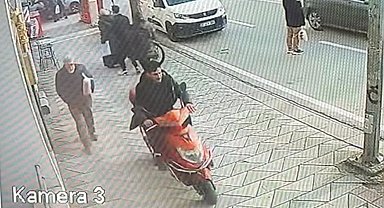 Elektrikli bisiklet sürücüsü 30 saniyede 4 farklı trafik kazasına karıştı