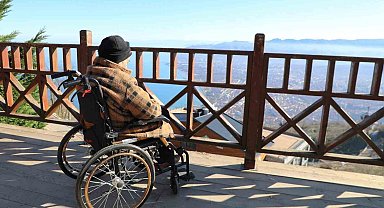 Engelsiz taksi, 90 yaşındaki adamın Boztepe hayalini gerçekleştirdi