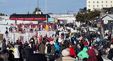 Erciyes Kayak Merkezi doldu taştı!