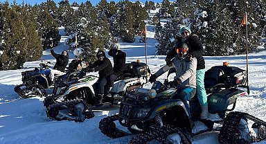 Ergan Dağı Kayak Merkezi'nde heyecan dorukta! ATV turları da yapılıyor