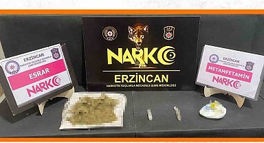 Erzincan'da bir miktar uyuşturucu ele geçirildi