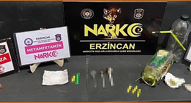 Erzincan'da bir miktar uyuşturucu ele geçirildi