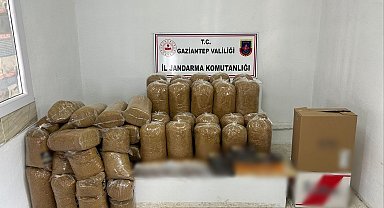 Gaziantep'te 1 ton 700 kilo kaçak tütün ele geçirildi: 5 gözaltı