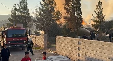 Gaziantep'te bağ evinde korkutan yangın