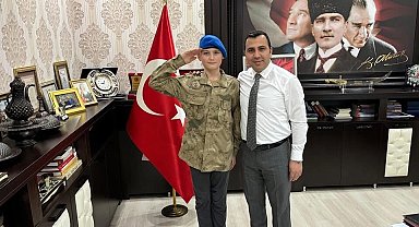 Gümüşhane'de özel eğitim öğrencisinin askerlik hayali gerçek oldu