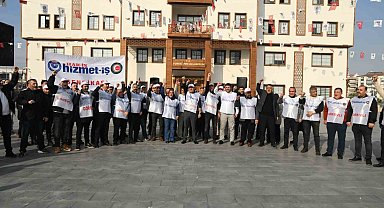 HAK-İŞ ve Hizmet-İş Sendikası'ndan Yunusemre Belediyesi'ne tepki