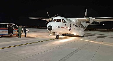 Hava Kuvvetleri'ne ait uçakla Ordu'dan Erzincan'a karaciğer grefti ulaştırıldı