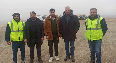 Iğdır Üniversitesinden Kars-Iğdır-Aralık-Dilucu Demiryolu hattı şantiyesine ziyaret