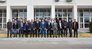 İl Özel İdaresi personelinden kaymakam Dalan'a veda programı