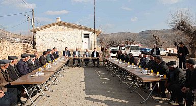 İl protokolü Kayaönü Köyü halkıyla bir araya geldi