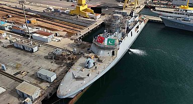 İstanbul'da Pakistan için üretilen PN MİLGEM gemisinde yerli ve milli ürünler dikkat çekiyor