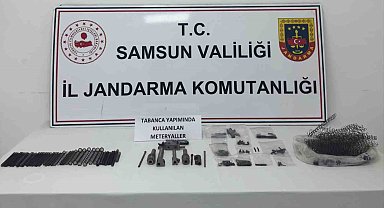 Jandarma ekiplerinden kaçak silah imalathanesine baskın